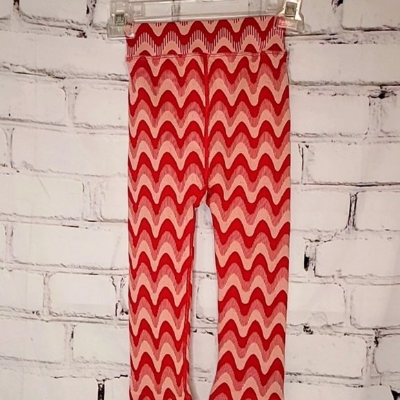 NWOT! Free People FP Movement Red Wave Yoga Leggings Size Extra Small / Small - Picture 5 of 6